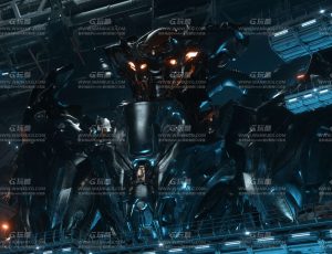 机甲场景C4D工程源文件