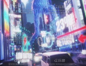 赛博朋克小街道C4D工程源文件