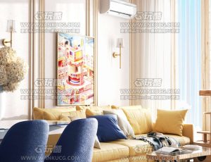 室内小场景C4D工程源文件