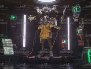 改造人科技场景C4D工程源文件