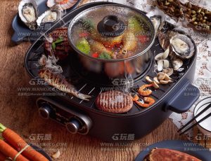 烧烤场景C4D工程源文件