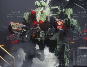 小型机甲维修中心C4D工程源文件