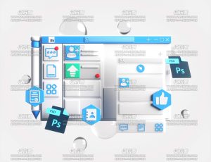办公文档场景C4D工程源文件