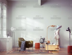 欧式小客厅环境C4D工程源文件