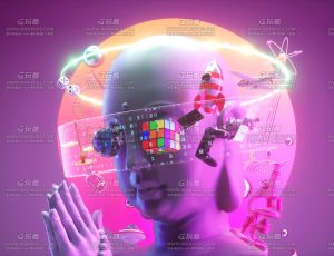 赛博佛场景C4D工程源文件