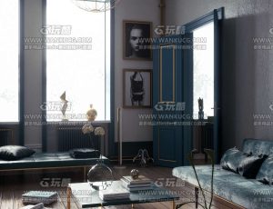 普通室内场景C4D工程源文件