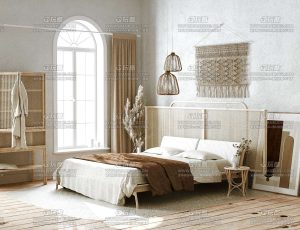 卧室场景C4D工程源文件