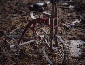 写实小单车场景C4D工程源文件