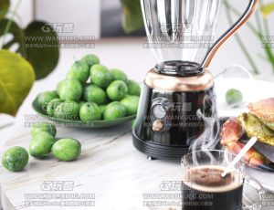 榨汁机小场景C4D工程源文件