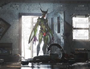 沙鲁场景C4D工程源文件