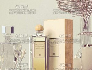 化妆品小场景C4D工程源文件