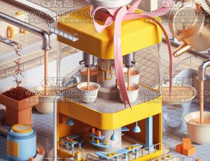 茶π场景C4D工程源文件