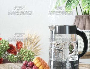 电商桌面水壶场景C4D工程源文件