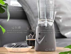 鲜果榨汁机C4D工程源文件