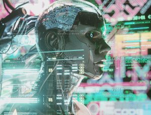 数据机器人场景C4D工程源文件