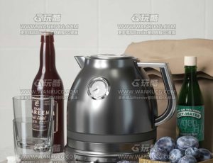 水杯水用具场景C4D工程源文件