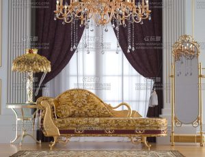 贵族客厅场景C4D工程源文件