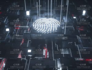 黑色电路板场景C4D工程源文件