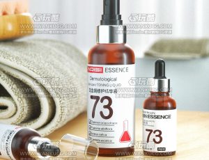 化妆品精华液护肤品场景C4D工程源文件
