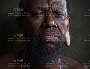 kris costa超写实高精度非洲酋长肖像模型制作大师班