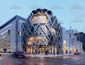 超写实城市大楼街道场景Blend工程源文件