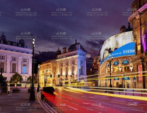 超写实灯红酒绿城市街道场景Blend工程源文件