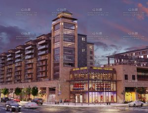 超写实购物中心大楼场景Blend工程源文件