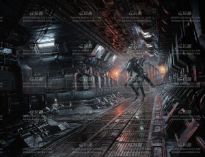 科幻异形杀戮场景Blend工程源文件