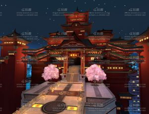 天空国风大殿场景Blend工程源文件