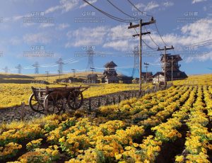 菜花牧园场景Blend工程源文件