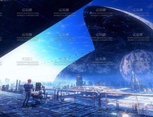 科幻未来城市大景观场景Blend工程源文件