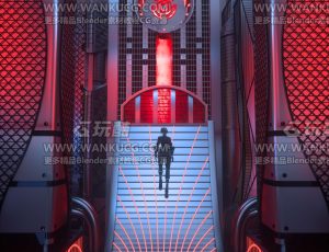 简易科幻场景C4D工程源文件