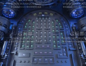 小型科技座位场景C4D工程源文件