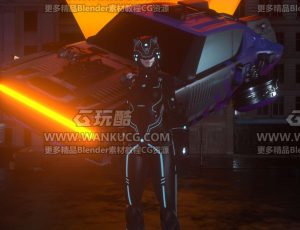 科技未来人场景C4D工程源文件