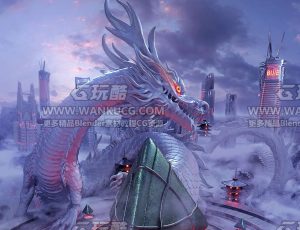 科技龙城场景C4D工程源文件