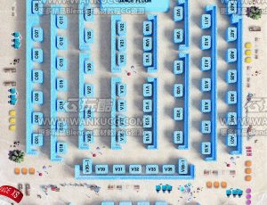 海滩座位场景C4D工程源文件