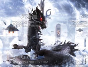 魔龙场景C4D工程源文件