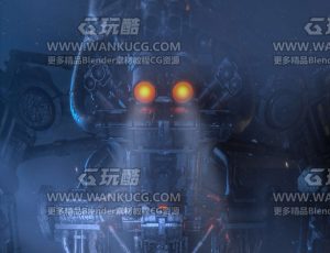 机械人与战车场景C4D工程源文件