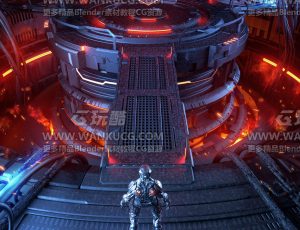 科技能源中心场景C4D工程源文件