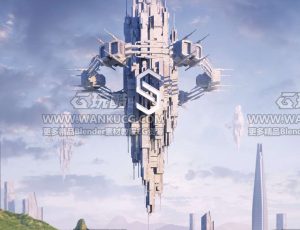 未来科技绿色城市C4D工程源文件