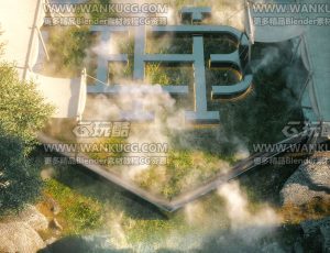 丛林派对场景C4D工程源文件