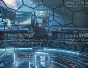 科技实验竞技中心C4D工程源文件