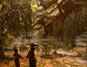 酷暑自然场景C4D工程源文件