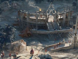 Blender结合PS制作史前野蛮之地场景