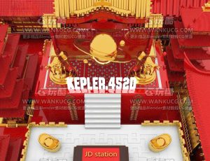 春节座位图场景C4D工程源文件