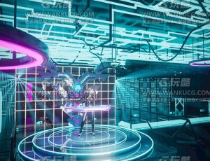 科幻蹦迪小场景C4D工程源文件