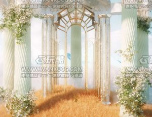 唯美自然梦幻场景C4D工程源文件