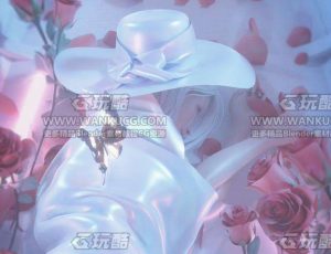 玫瑰女孩场景C4D工程源文件