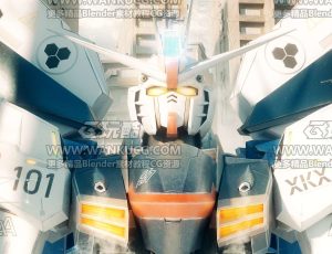 高达科幻场景C4D工程源文件