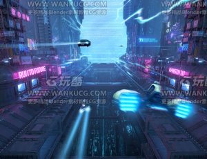 赛博科技机械城场景C4D工程源文件